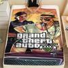 1 шт. Фланелевое одеяло с принтом Grand Theft Auto, Высокое качество, Для всех сезонов, Декор для дома, Тепло и уют, Идеально для рождественских подарков