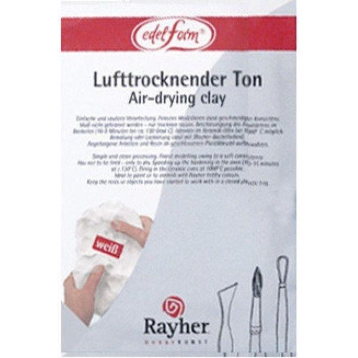 Terre glaise séchante à l'air, 500g, blanc