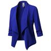 Fashion Women's Clothing Slim Fit Long Sleeve Pleated Solid Color Versatile Small Suit Coat Large