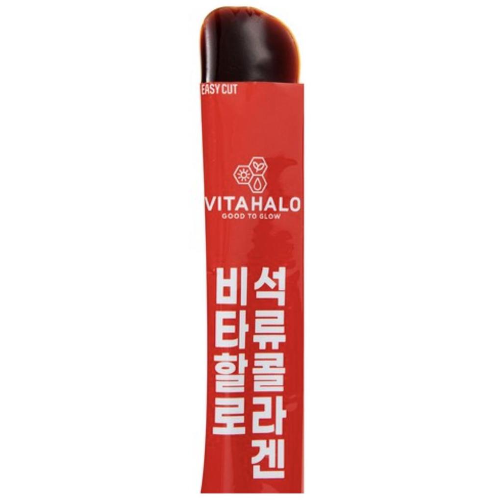 Корейский коллаген Vitahalo Pomegranate (1000мг) Желейные палочки, 1200 г (2 упаковки)