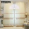 Luxury Tulle Sheer Curtains for The Living Room Bed Rooms Window Curtain Voile Short Kitchen Curtain Embroidered White Drapes
