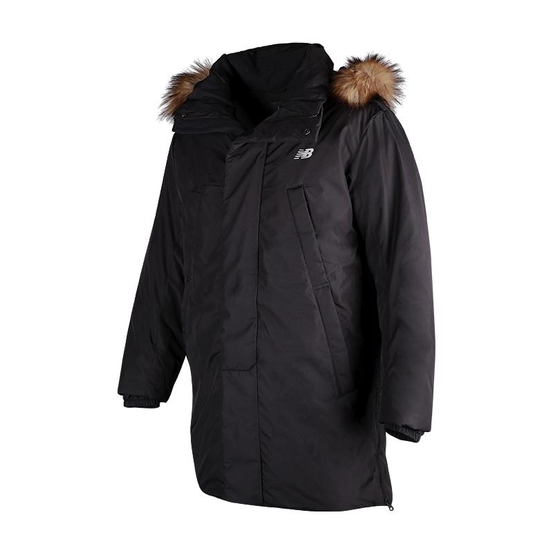 New Balance Женские пуховики Черные С капюшоном Умеренные Другие NP848022-BK