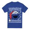 Sesame Street Unisex Adult Ugly Christmas Cookie Monster Heather T-Shirt