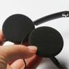 2pcs/Pair Thick Headset Ear Cushions Foam Thickened Foam Ear Pads Foam Ear Pads  Headset