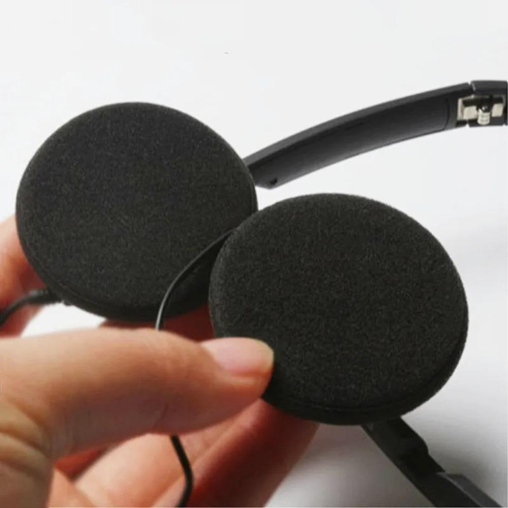 2pcs/Pair Thick Headset Ear Cushions Foam Thickened Foam Ear Pads Foam Ear Pads Headset