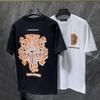 8935 2026 Лето Новинка Высокое Качество Хлопок Круглый Вырез Свободный Большой Размер Мужская и Женская Футболка Футболка для Пары