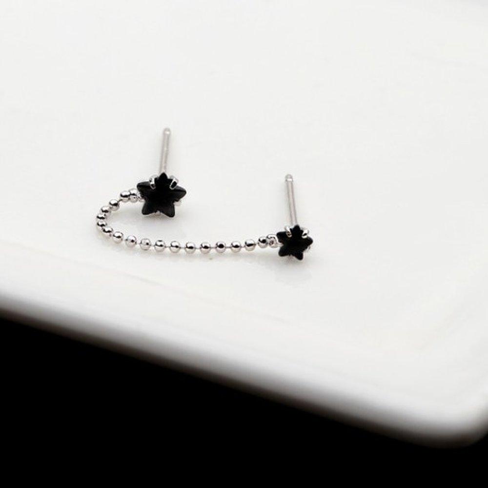 [Dijakso] Women's Daily Accessory Sari Star Link Earrings