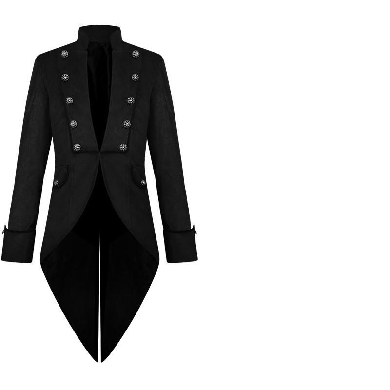 Средневековые ретро-костюмы, театральные костюмы, мужская одежда, средняя длина, панк-праздничные ретро-фраки, реквизит