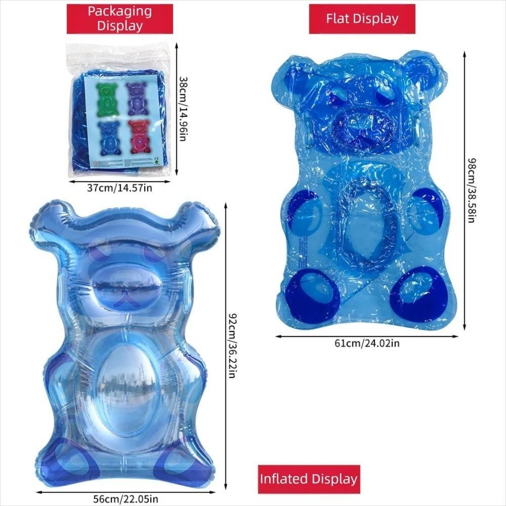 Bear Shaped Bear Water Surfboard Thickened Inflatable Surf Board Cute Floating Raft Summer Beach