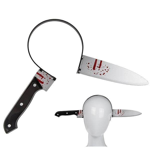 Хеллоуин Оптическая Иллюзия Нож Оголовье Костюм