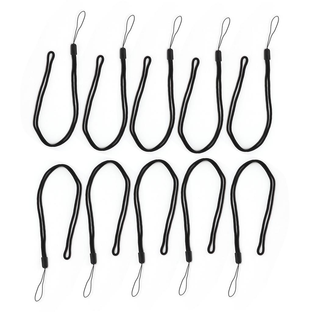 10 шт. шейный шнурок черный полиэстер держатель для бейджа для студентов сотрудников удостоверение личности телефон ключи камера