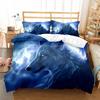 Boys Wolf Duvet Cover Set Queen Size, Boho Wolf Wildlife Forest King Animal Bedding Set Polyester Quilt Cover With Pillowcase