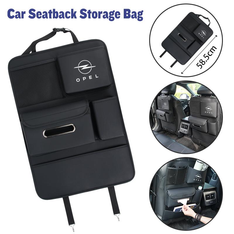 Car Seatback Organizer Anti-Kick Pad Trunk Storage Bag Accessories For Opel Astra Insignia Corsa Zafira Meriva Mokka Vivaro Vect DQ8