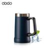 Insulated Beer Stein Drinking Coffee Mug Stainles Steel Tumbler Bottle with Handle Double Walled Thermal Mug Keep Drink Ice Cold