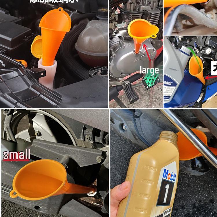 Hands-Free Funnel for Oil, Gasoline, or Motorcycle Additives