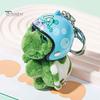 Сумка-брелок ручной работы с мультяшной черепахой, удобное прикосновение, супермягкая, высокая имитация, украшение, очаровательный милый плюшевый кулон, брелок для ключей, аксессуар для сумки