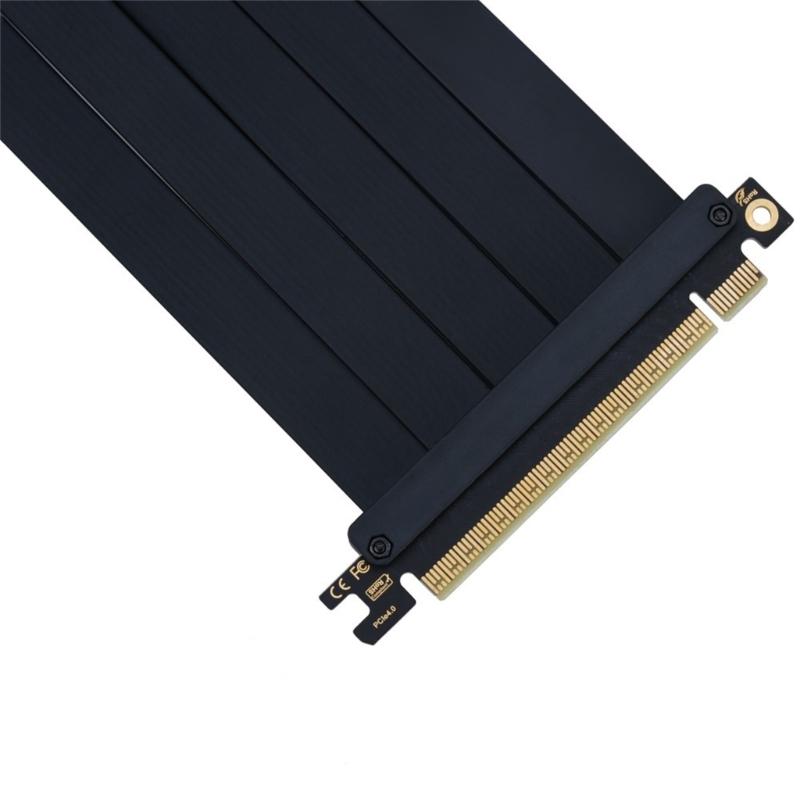 PCIe4.0 16X Risers Cable 20cm Length Enhanceds Signal Integrity ABS Construction Servers Hardware Compatible