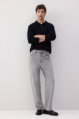 Джинсы свободного кроя HM deniM Grey