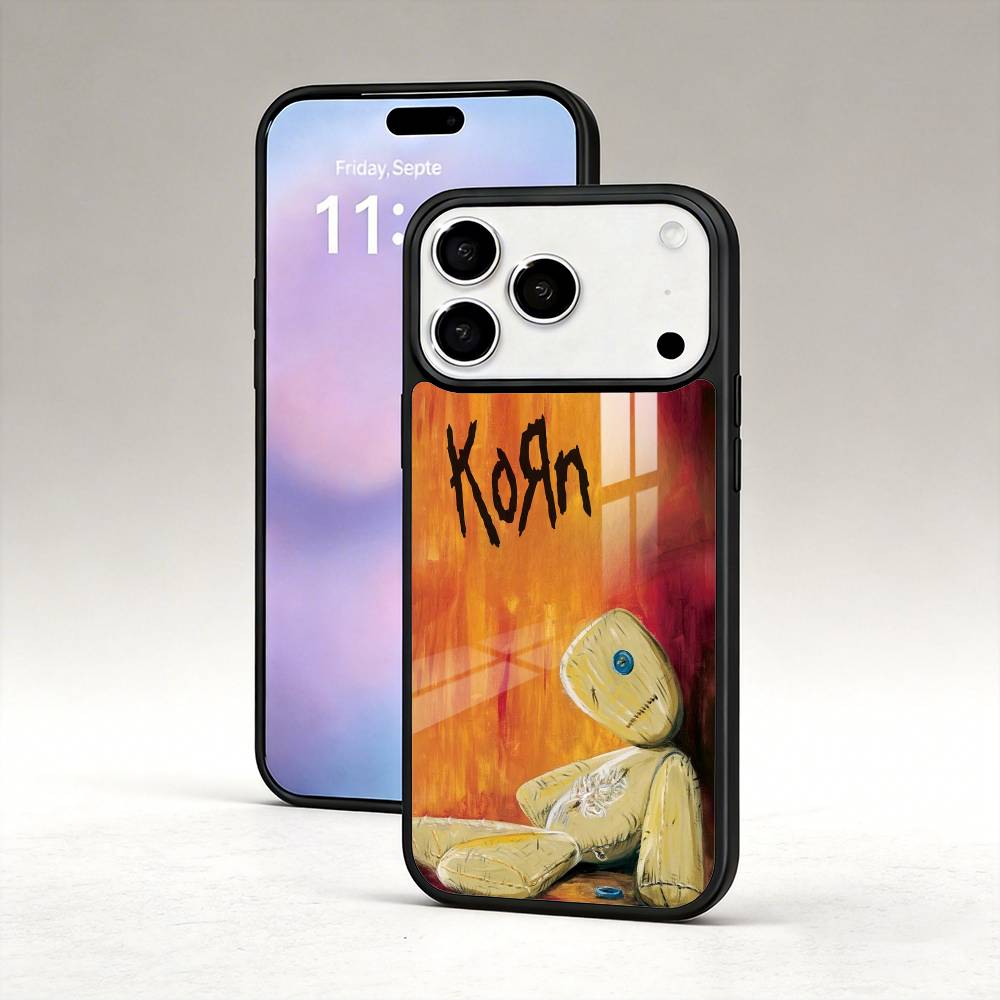 Чехол для телефона K-Korn Band для iPhone 17, 16, 15, 14, 13, 12, Pro, Max, Магнитный для беспроводной зарядки Magsafe