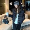 Splicing ribs cotton-padded clothes women's hooded jackets winter new cotton-padded clothes casual thickened warm cotton-padded jackets women