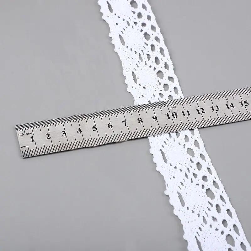 Отбеленное Кружево из Полиэстера и Хлопка, Аксессуары для DIY, Подушка для Дивана, Простыня, Декоративная Лента Крючок для Одежды, 3,8 см