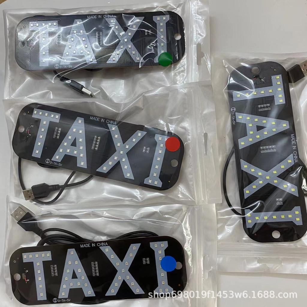 Светодиодный знак ТАКСИ UBER для автомобиля, USB-питание, Светящаяся лампа-индикатор такси, Декор на лобовое стекло для водителя райдшеринга