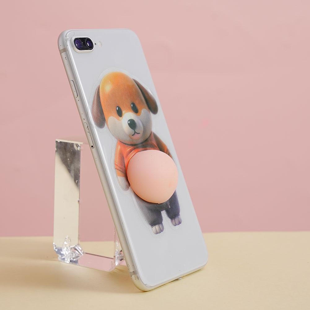 3D Милый Щенок Наклейка Сжимаемый Сиба-ину Чехол для Телефона Украшение Детский День Рождения Подарок на Вечеринку Фестивальные Принадлежности
