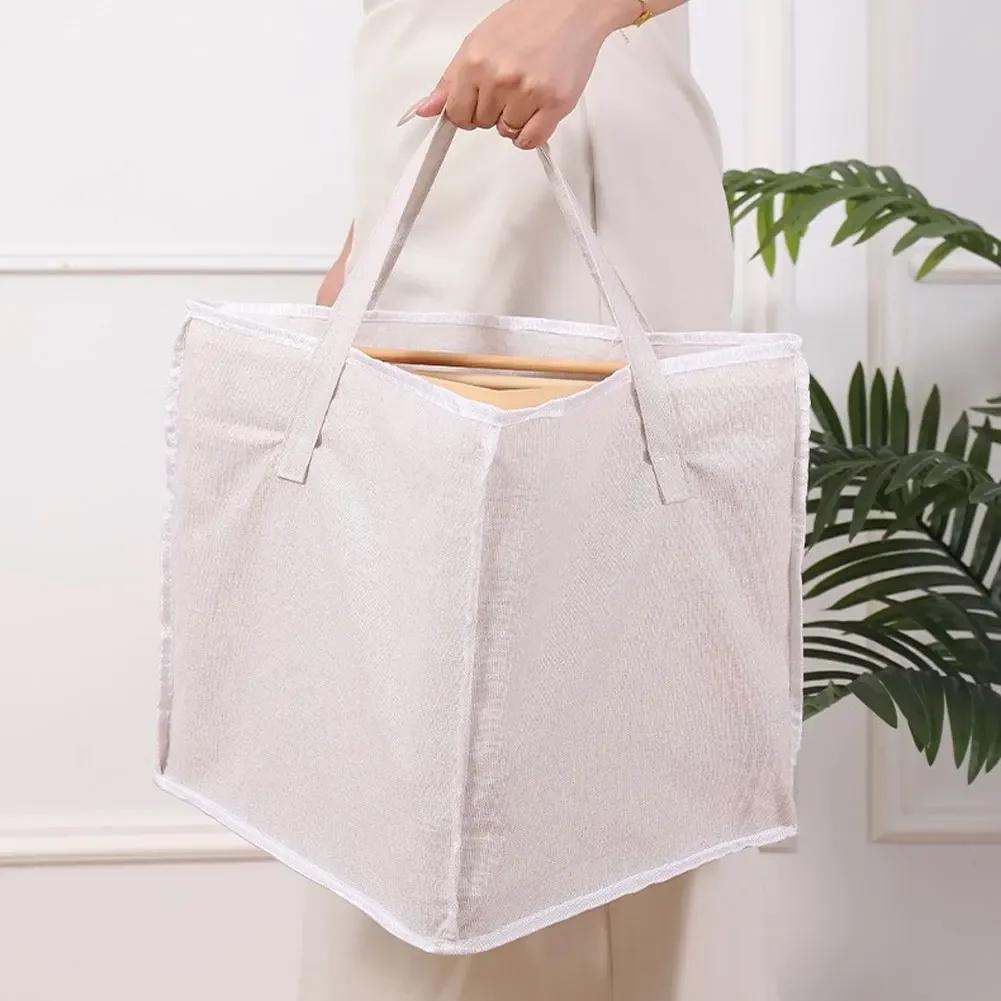 Multi-purpose Space Saving Laundry Tidier Holder Universal Triangle Hanger Storage Bag Clothes Hanger Storage Bag With Handles