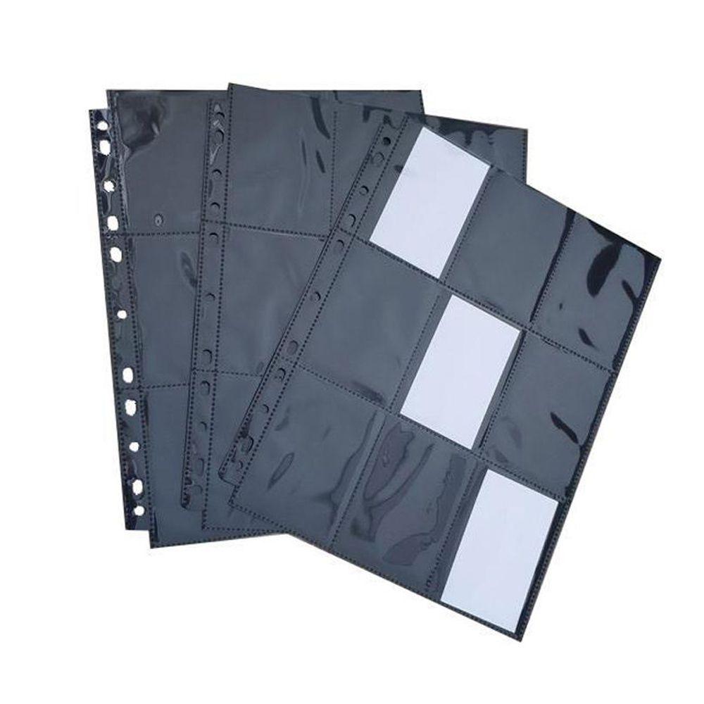 Album Collection Card Organizer Card Album Inner Page Loose-leaf Inners Black Storage Page