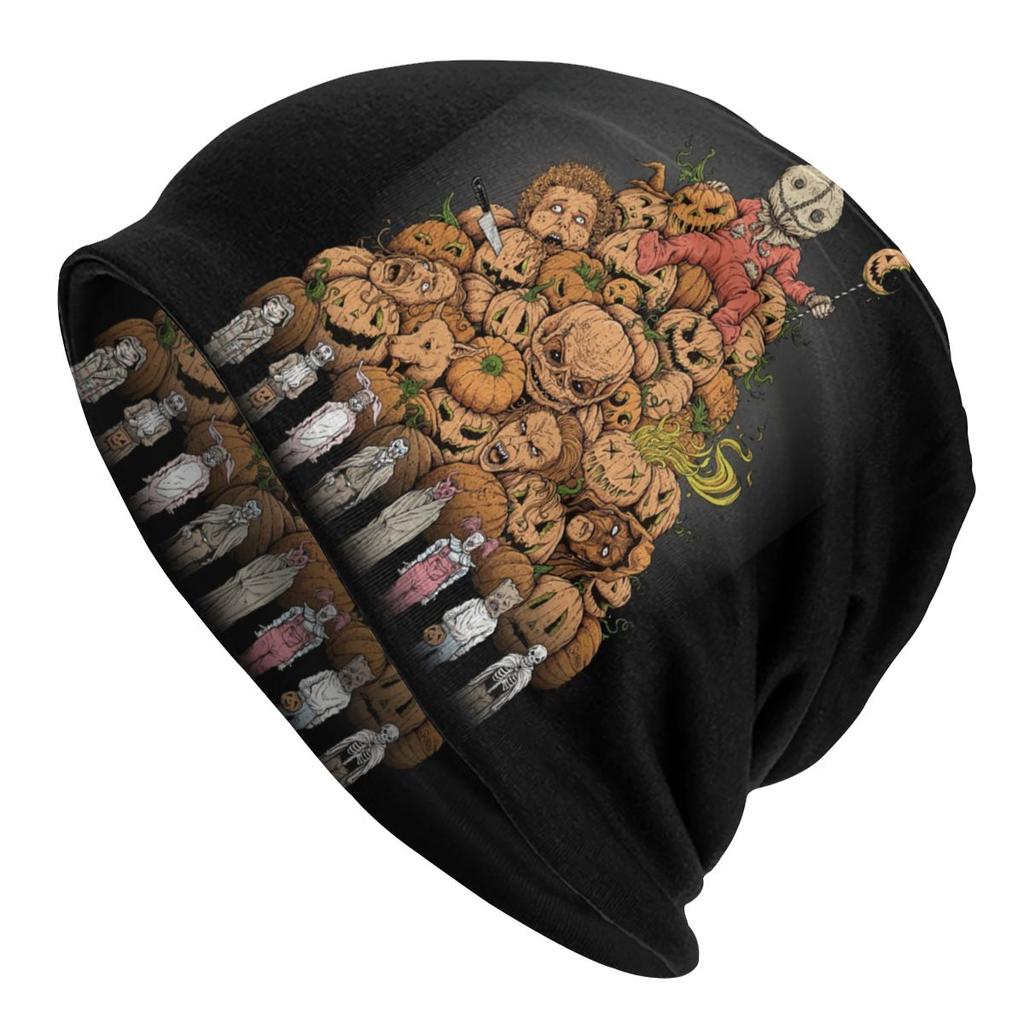 Шапочки ужасов на Хэллоуин из фильма Черепа, унисекс, женская зимняя напускная шапка-бини, комедийная шапка Trick R Treat Sam, вязаная шапка для лыж