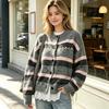 2026 New Women's Striped Sweater: Loose Knit Jacket for Spring, Autumn, and Winter