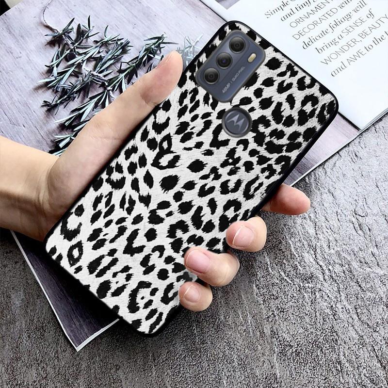 Leopard Phone Case For Motorola G Stylus 5G G Play G35 G45 G54 G24 G86 G04S E13 E14 E32 E32S