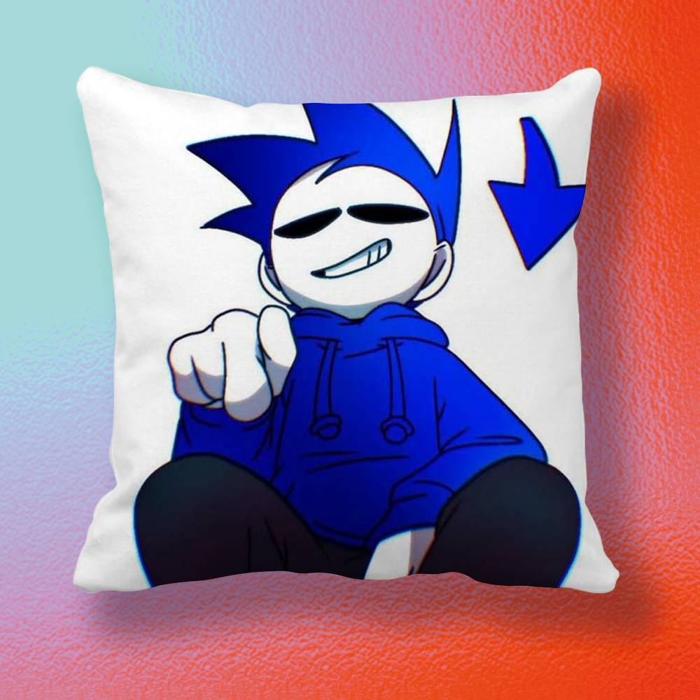 Аниме Eddsworld Том Наволочка Мягкая Микрофибра Наволочка Декор для Дома Дивана Сюрприз Декоративная с Принтом