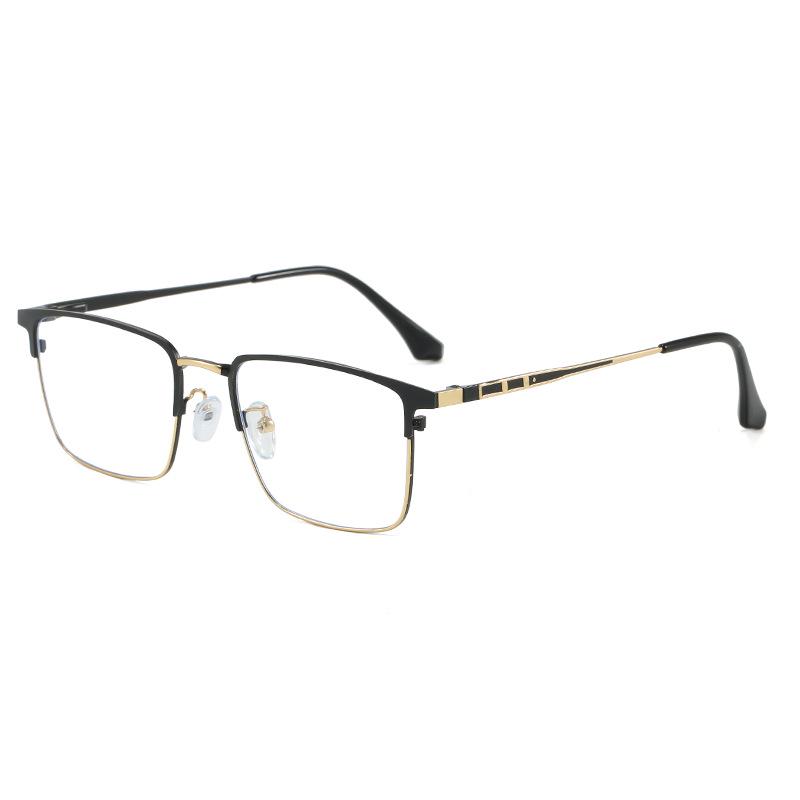 Мужская ультралегкая оправа для очков Plano с защитой от синего света и пружинящими заушниками, готовая для установки линз по рецепту, в деловом стиле