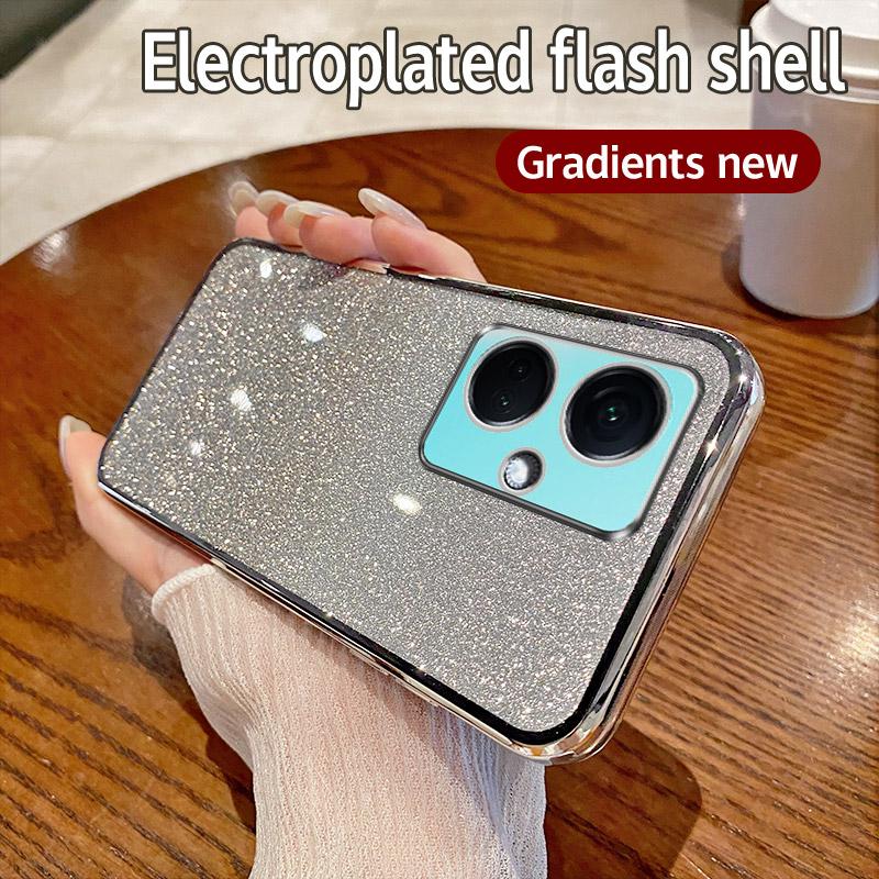 Чехол для OnePlus Nord CE3 Чехол для телефона OnePlus Nord CE3 с блестящим покрытием, силиконовый чехол для объектива камеры, мягкая задняя крышка