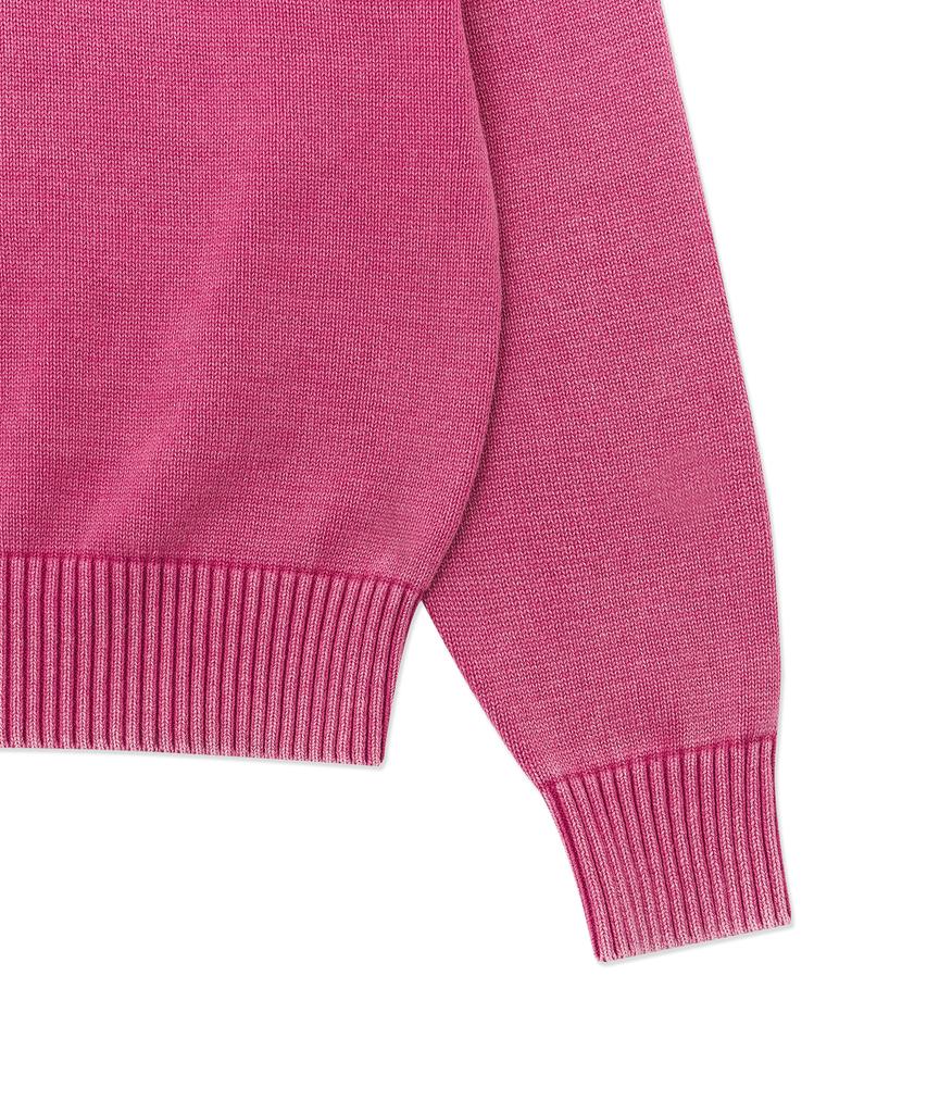 HELLO SUNRISE Hs Classic Typo Knit_Vtg Pink
