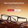 Высококачественные Унисекс Ретро Очки для Чтения в Полной Оправе с Каменной Линзой для Зрения Среднего Возраста