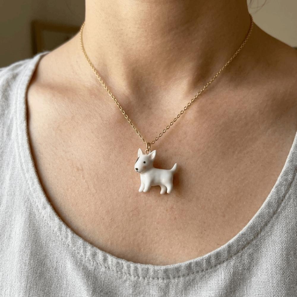 Cute Puppy Necklace Pendant Creative Beagle Pendant Shih Tzu Dog Pendant Necklace Accessories