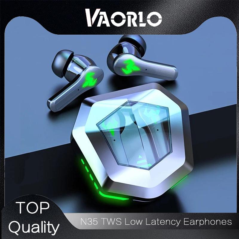 VAORLO N35 TWS игровые наушники Беспроводная Hi-Fi стерео музыка игровая гарнитура с низкой задержкой Super Bass наушники с шумоподавлением