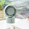 Deli Rechargeable Oscillating Fan, Small Desk Fan, Mini Portable USB Charging Fan, Green