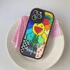 Силиконовый чехол для телефона T-Takashi Flower M-Murakami для iPhone 16 15 14 13 12 11 Pro Max Mini Кожаный Мягкий Чехол