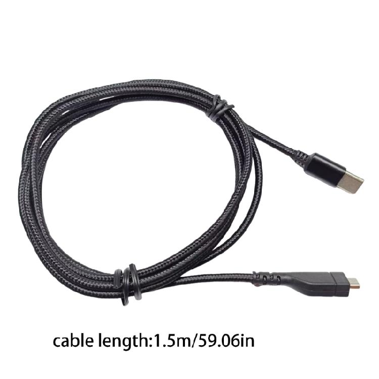 1.5m Braideds Nylons Type C Sound Cable For Arctis3/5/7 Headphones Sound Quality Universal Compatibility