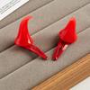 New 1 Pair Red Devil Horns Hair Clips Small Vampire Hairpin for Cosplay Halloween