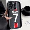 Футбольный Номер 7 10 Чехол для Телефона для iPhone 16e 16 15 14 13 12 11 Pro Max Mini XR XS X 7 8 6 6s Plus Мягкий ТПУ Задняя Крышка