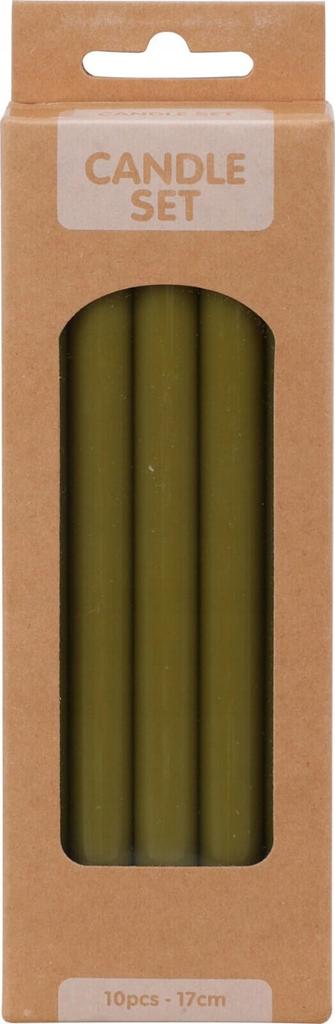 Table Candles Pack Of 10, Universal & Traditional, 17x1