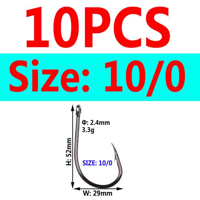 Рыболовные крючки Bimoo, 1 упаковка, 3 шт., безупречные рыболовные крючки O'shaughnessy, острые крючки с колючками для пресноводной рыбалки в соленой воде