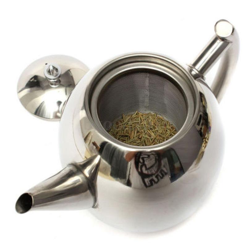 Stainless Steel Kettle with Filter Hotel Teapot Tea Restaurant