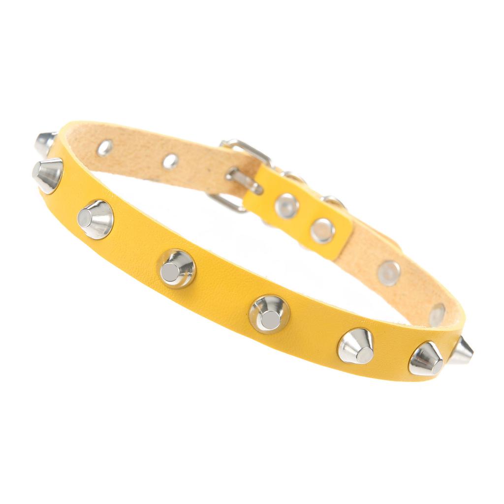 Goth Studded Choker Necklace Collar For Women Grunge Punk Leather Chocker Rave Festival Accessories