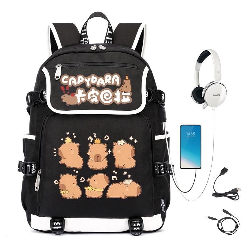 School Bag Trend Large Capacity Cute Junior High School Students Durable Lightweight Backpack Men And Women