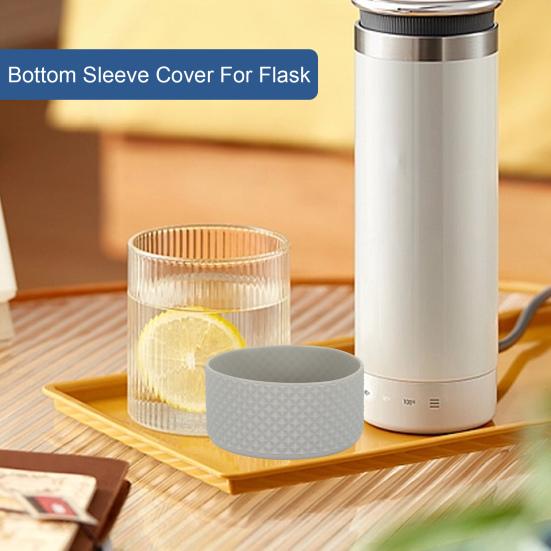 Силиконовый чехол для фляги с ромбовидной текстурой, нескользящий, защищающий от царапин, вакуумный